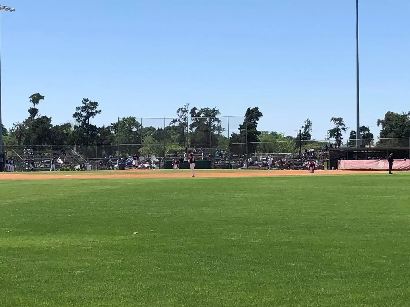 MacGregor Park’s complete baseball infield and spectator-side frontage in Texas Southern’s official facility collection. This actual historical view provides orientation without establishing current park access, public field access or a numbered camera seat.