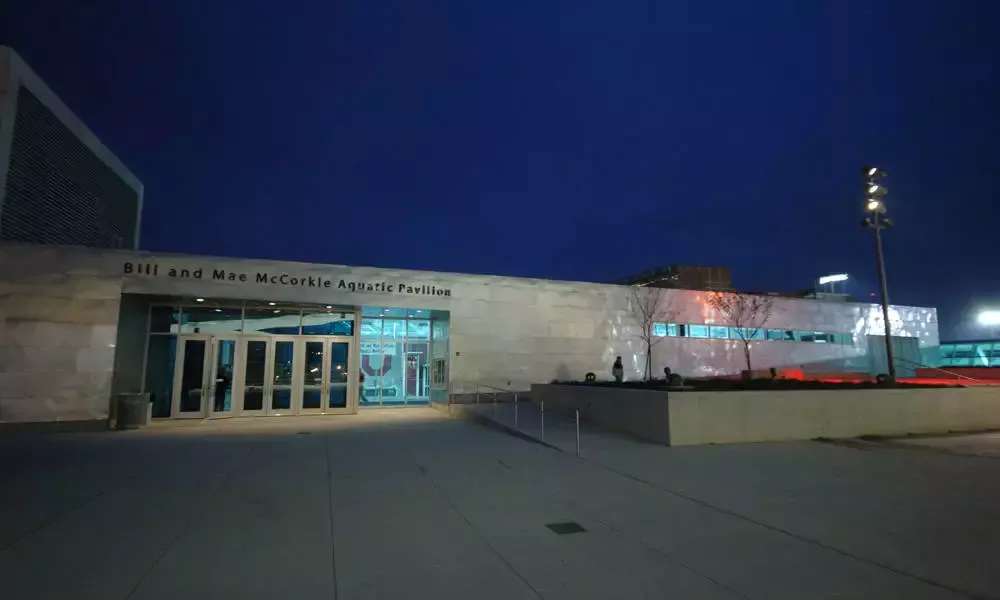 McCorkle Aquatic Pavilion — documentary venue view.