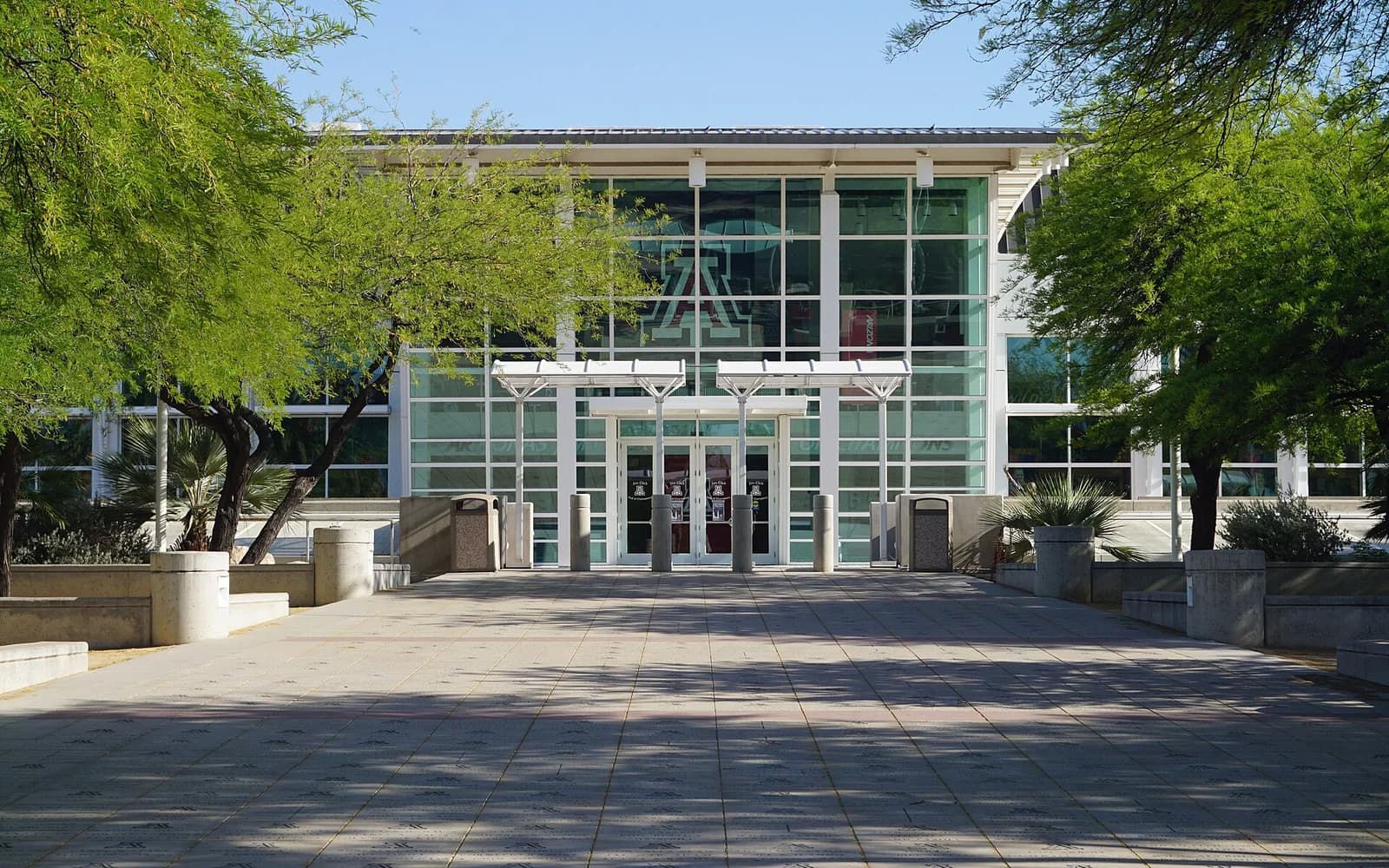 View of McKale Center, home of Arizona basketball.
