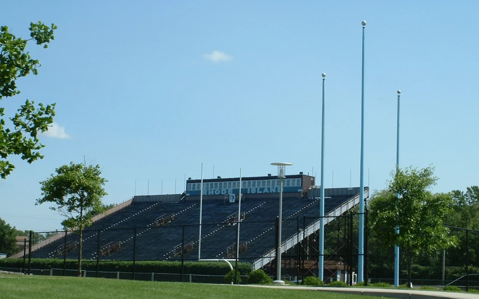 View of Meade Stadium, home of Rhode Island Rams football.