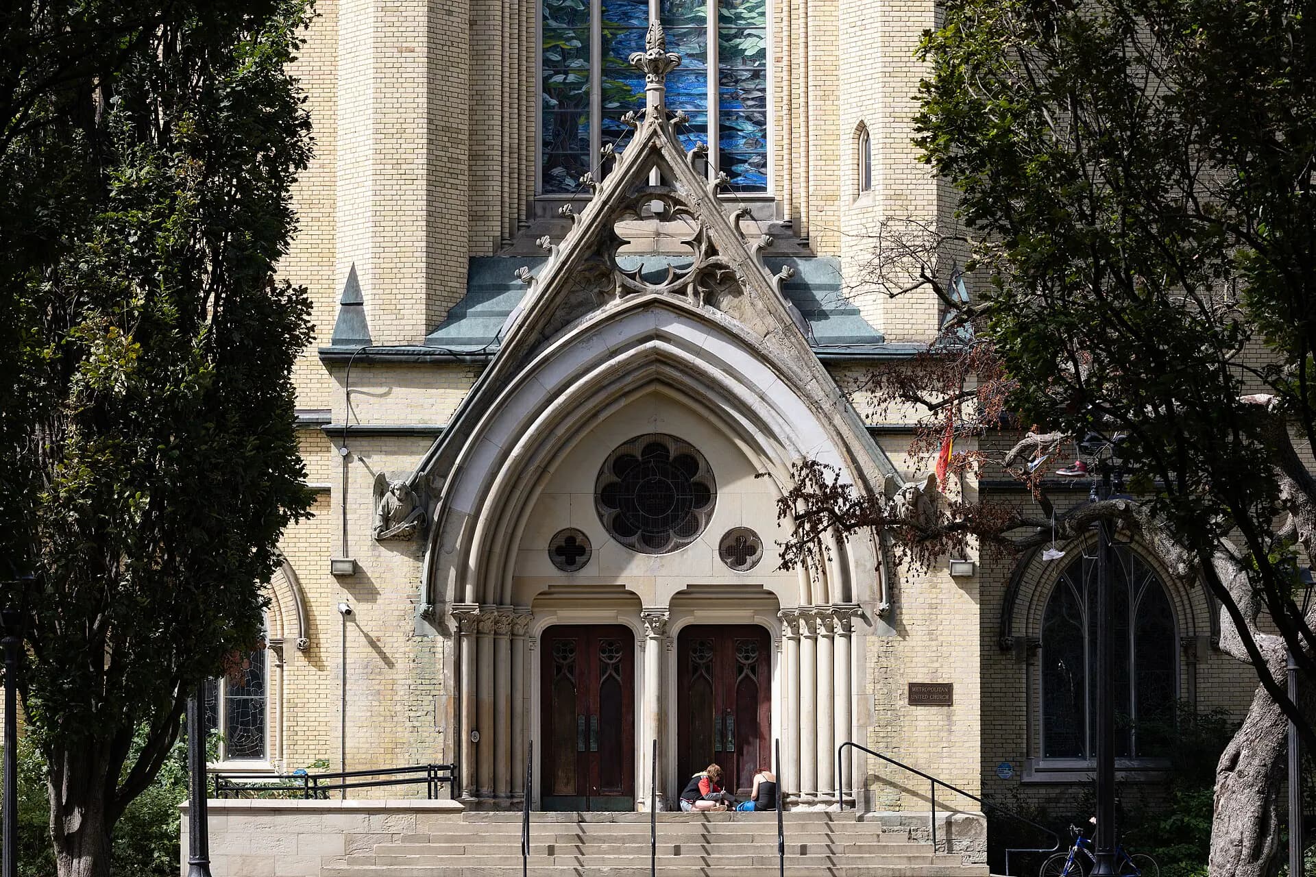 Exterior view at Metropolitan United Church in Toronto, ON