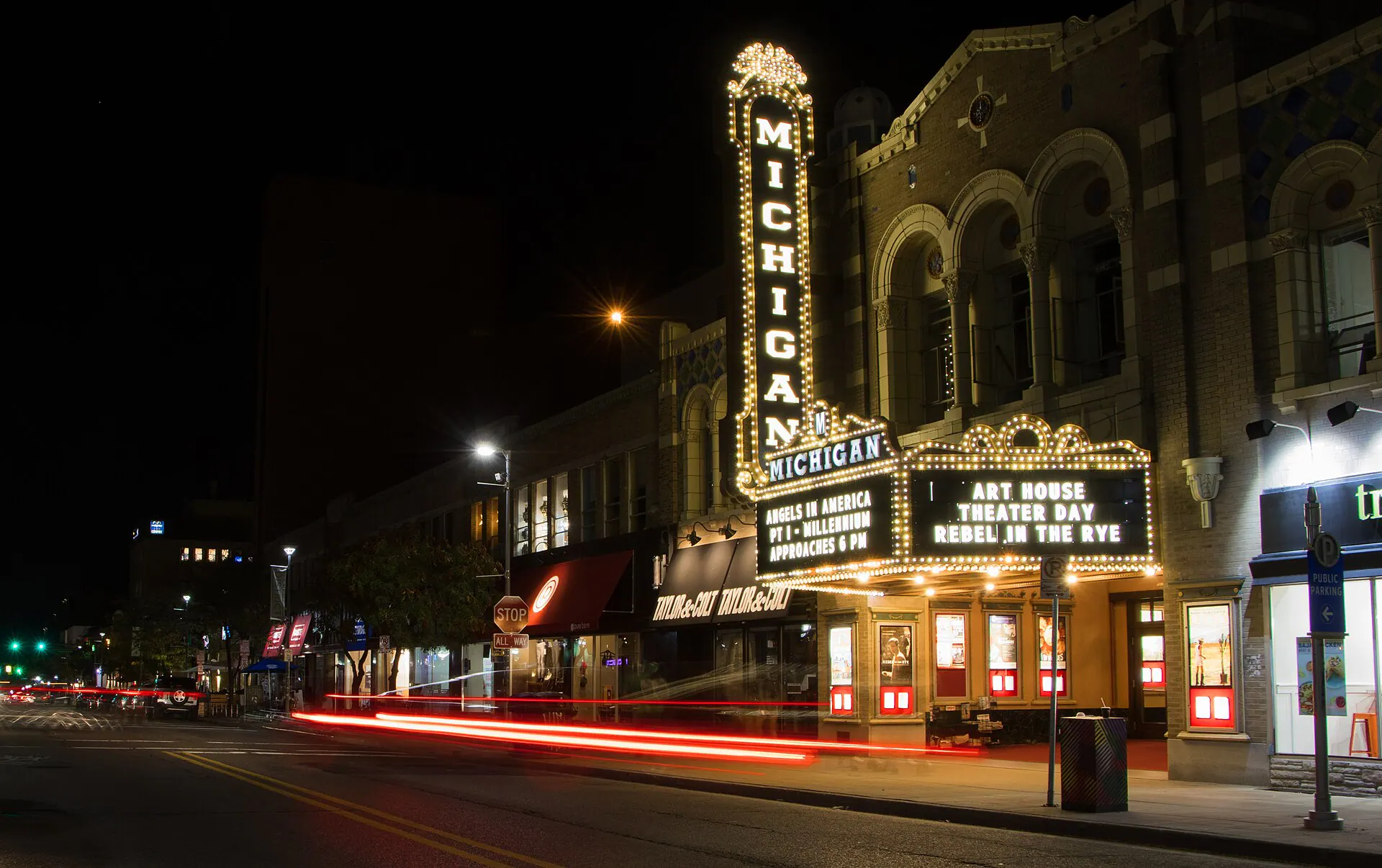 Exterior view at Michigan Theater in Ann Arbor, MI