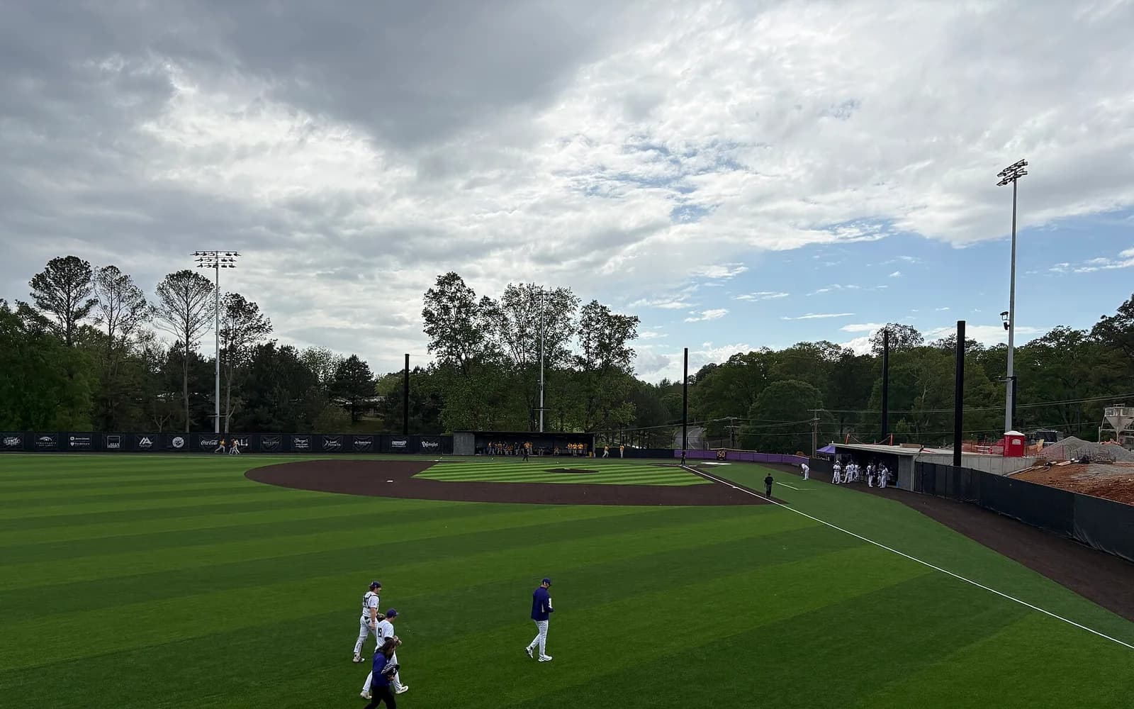 View of Mike D. Lane Field at Bank Independent Stadium, home of North Alabama baseball.