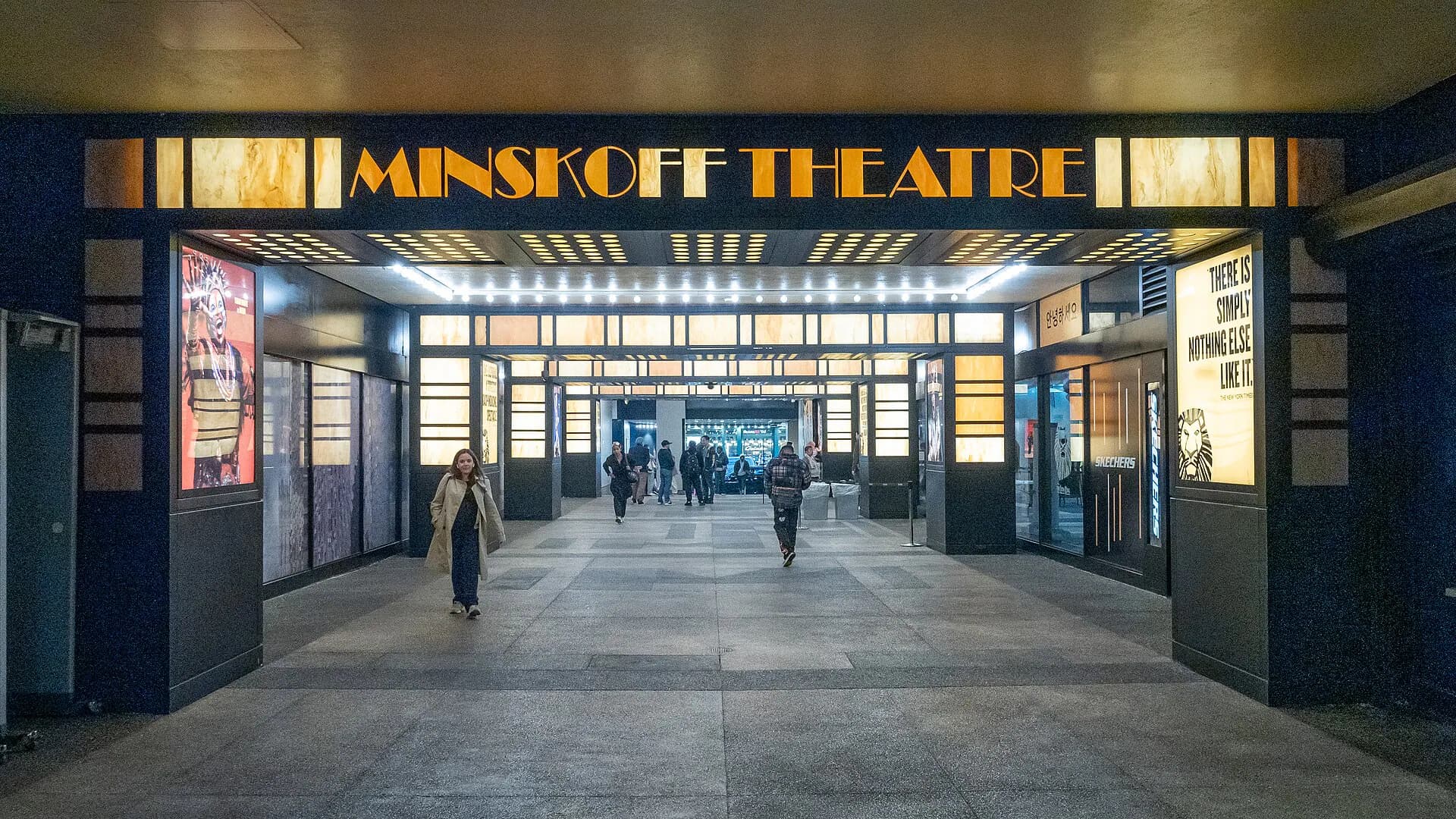 Exterior view at Minskoff Theatre in New York, NY