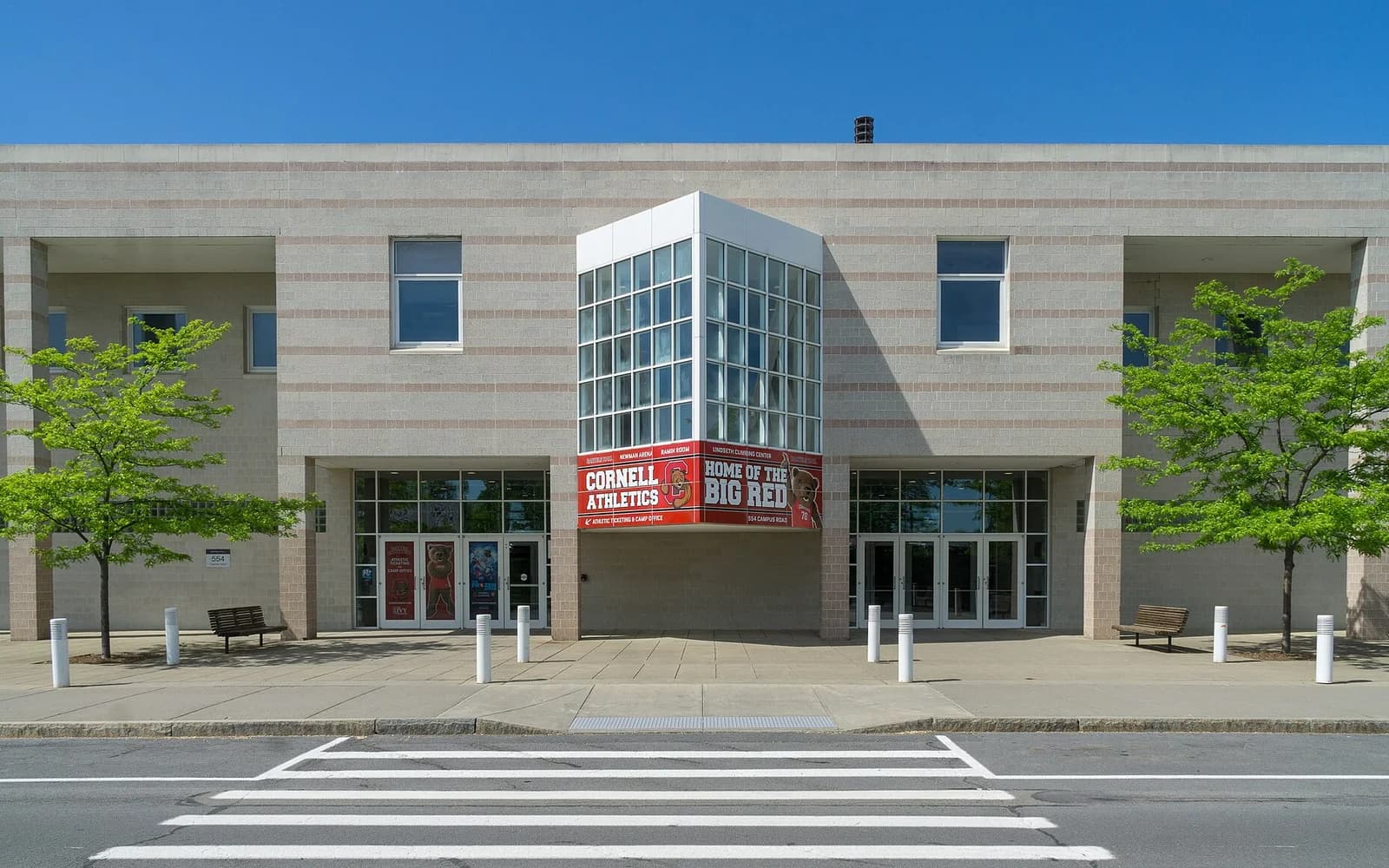 View of Newman Arena, home of Cornell basketball.