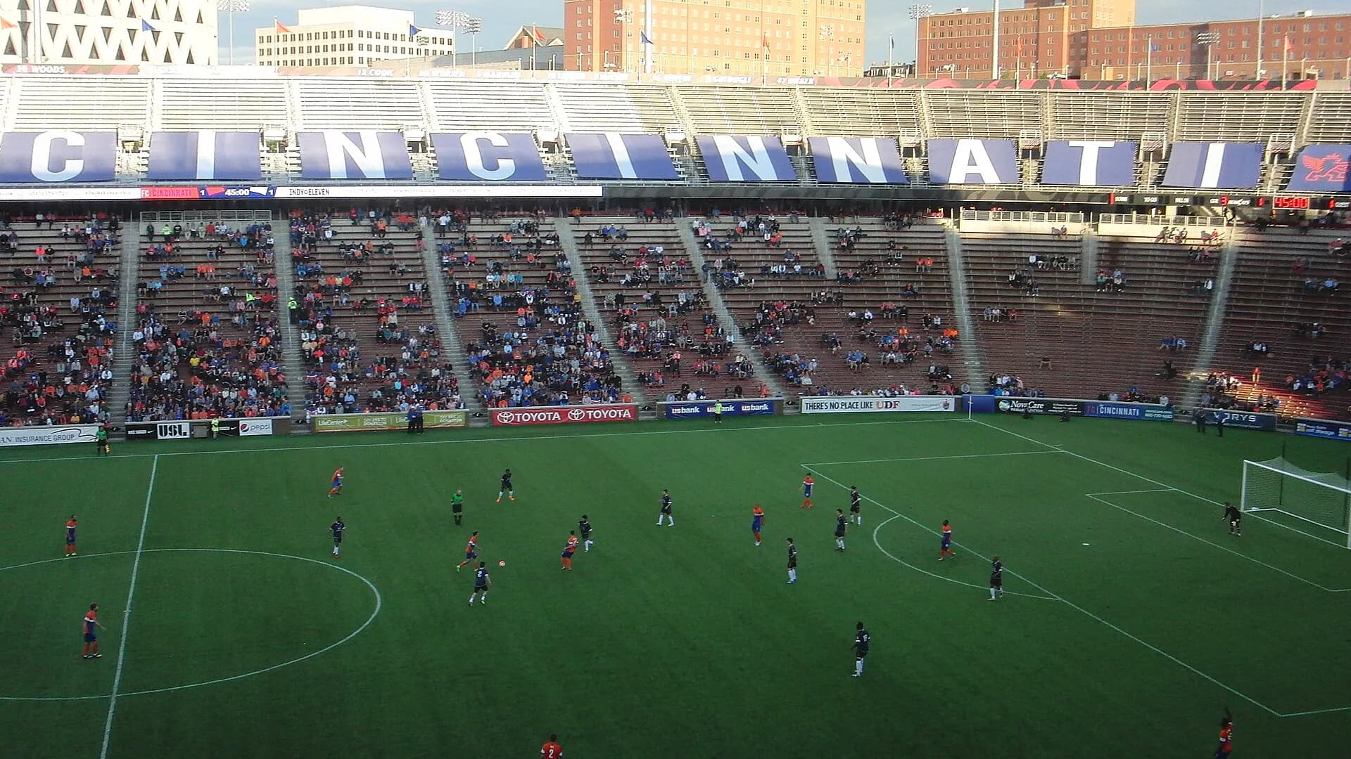 Wide interior or event view at Nippert Stadium in Cincinnati, OH