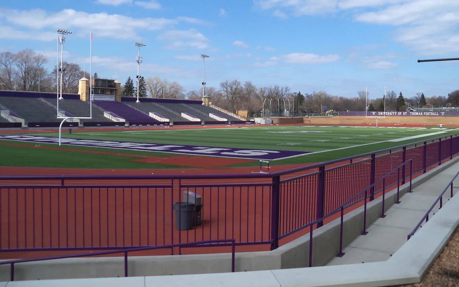 View of O'Shaughnessy Stadium, home of St. Thomas Tommies football.