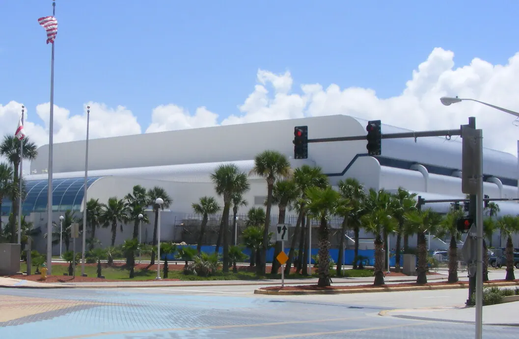 Wide view of the venue grounds at Ocean Center in Daytona Beach, FL