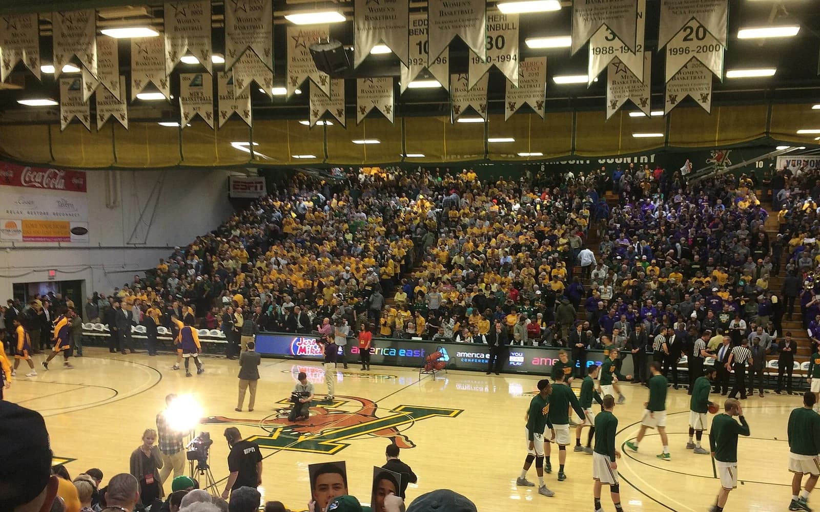 View of Patrick Gym, home of Vermont basketball.