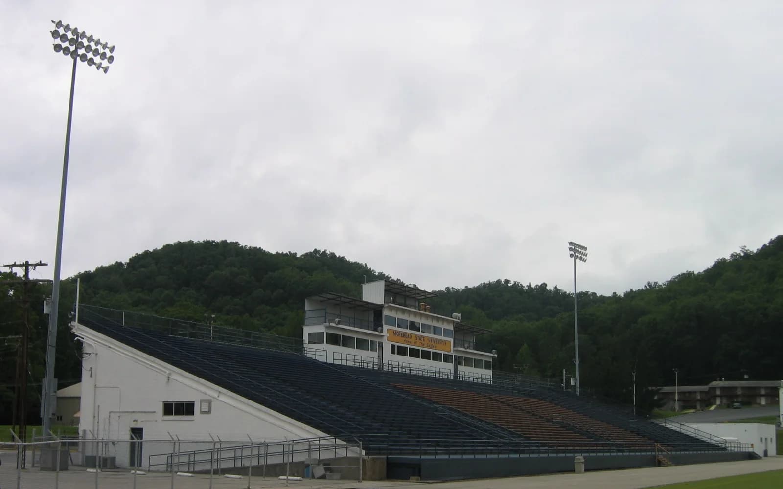 View of Phil Simms Stadium, home of Morehead State Eagles football.