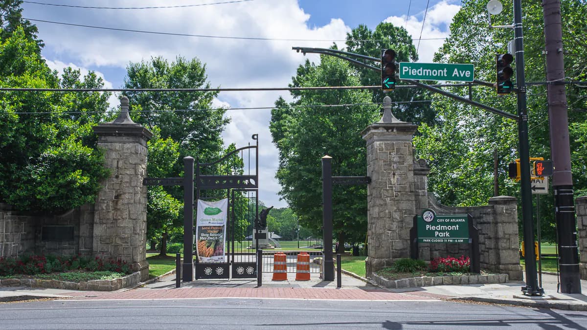 Wide view of the venue grounds at PIEDMONT PARK in Atlanta, GA