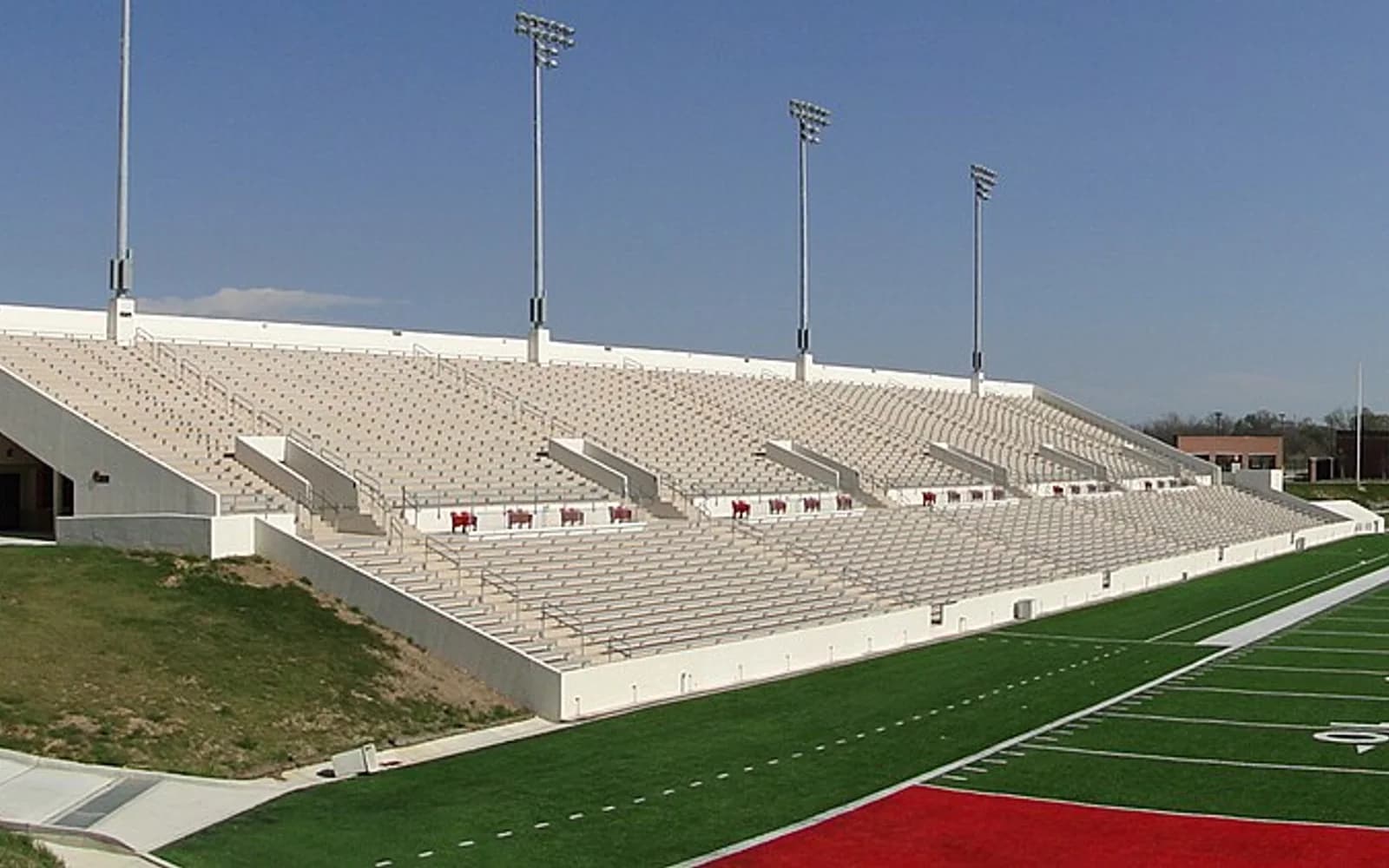 View of Provost Umphrey Stadium, home of Lamar Cardinals football.