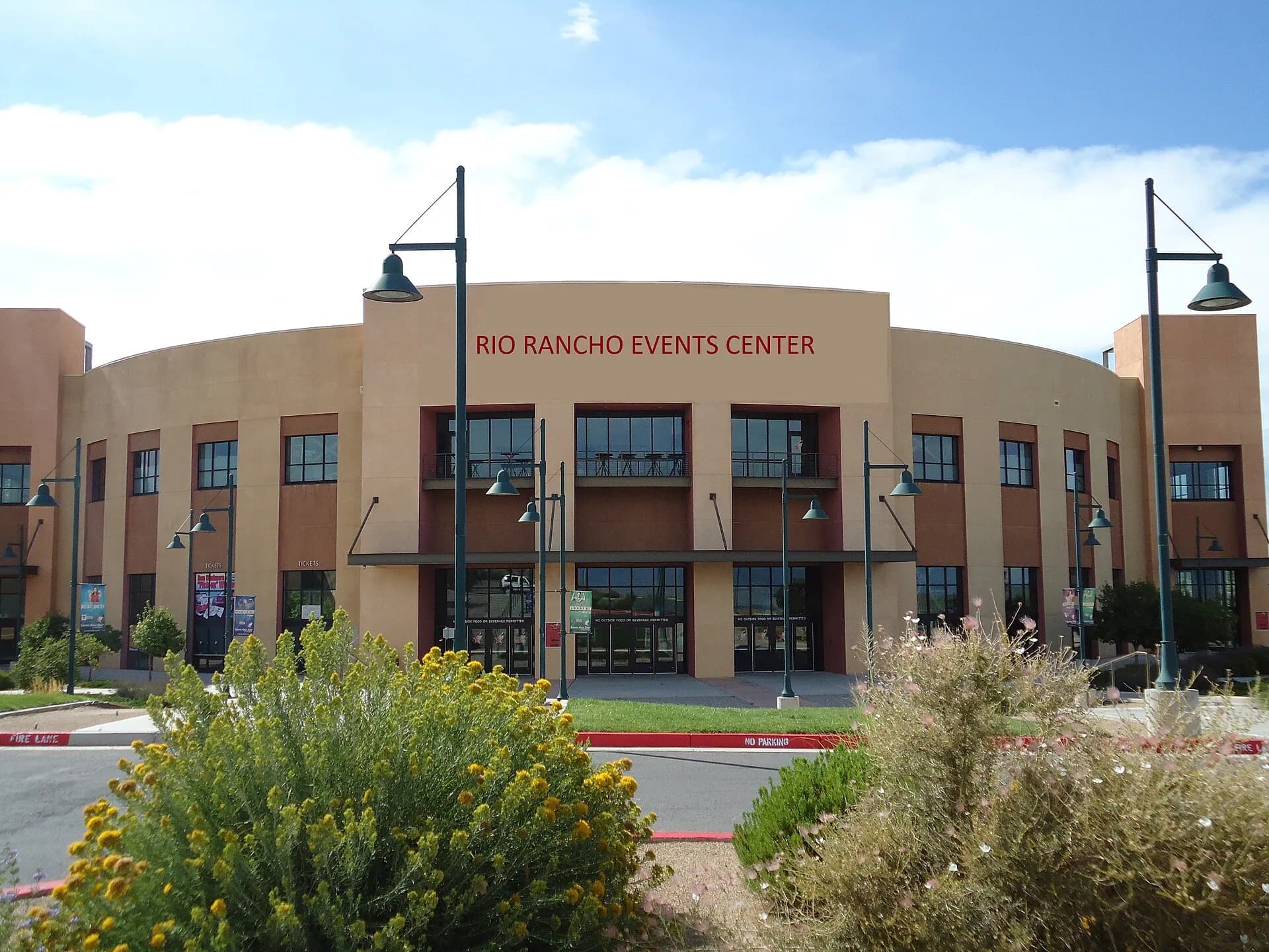 Rio Rancho Events Center — RREC FRONT BUILDING.