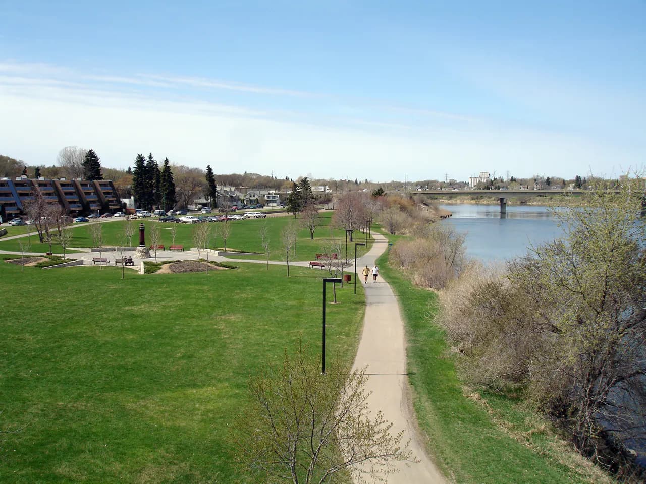 Wide view of the venue grounds at Rotary Park in Saskatoon, SK