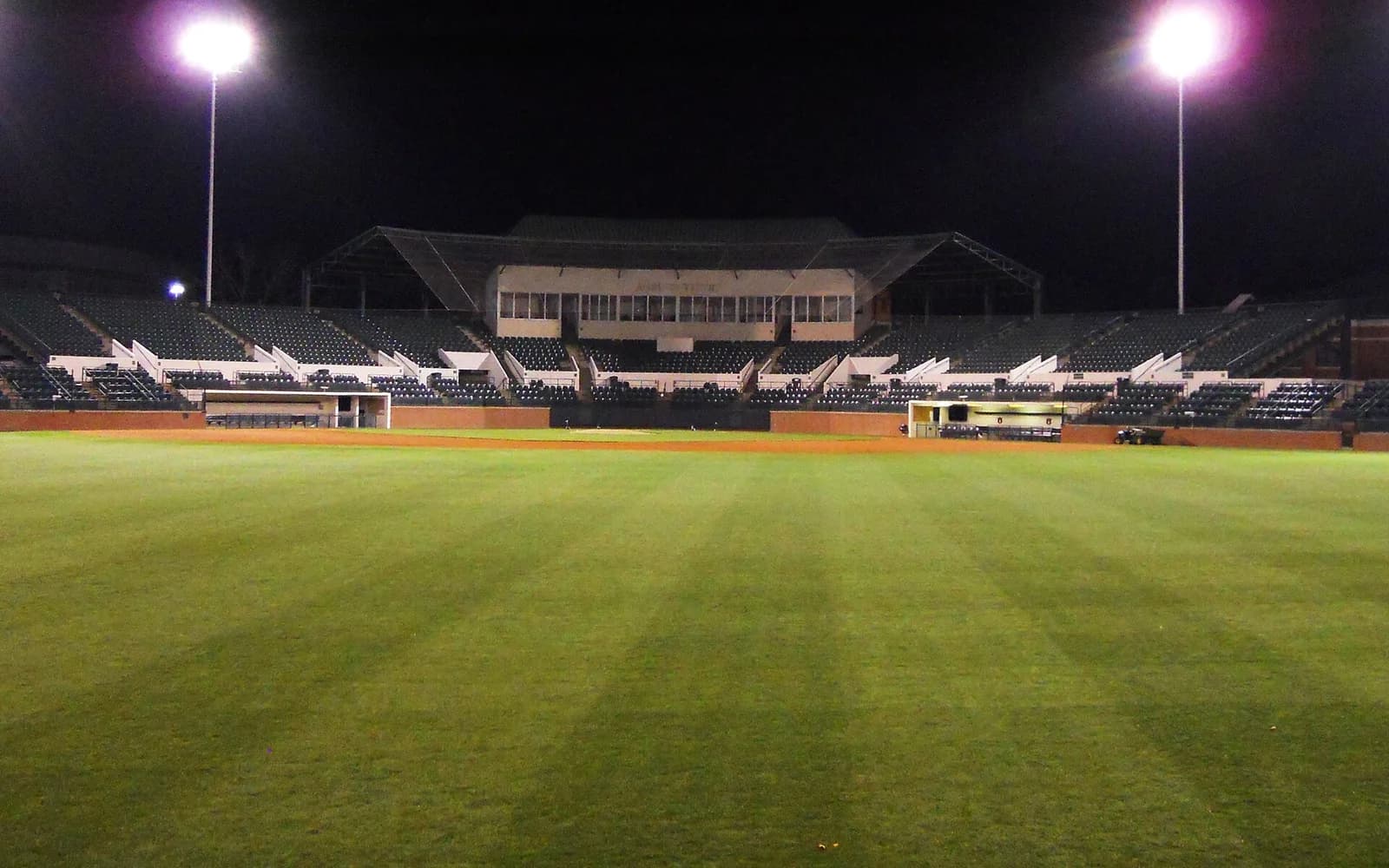 View of Samford Stadium – Hitchcock Field at Plainsman Park, home of Auburn baseball.