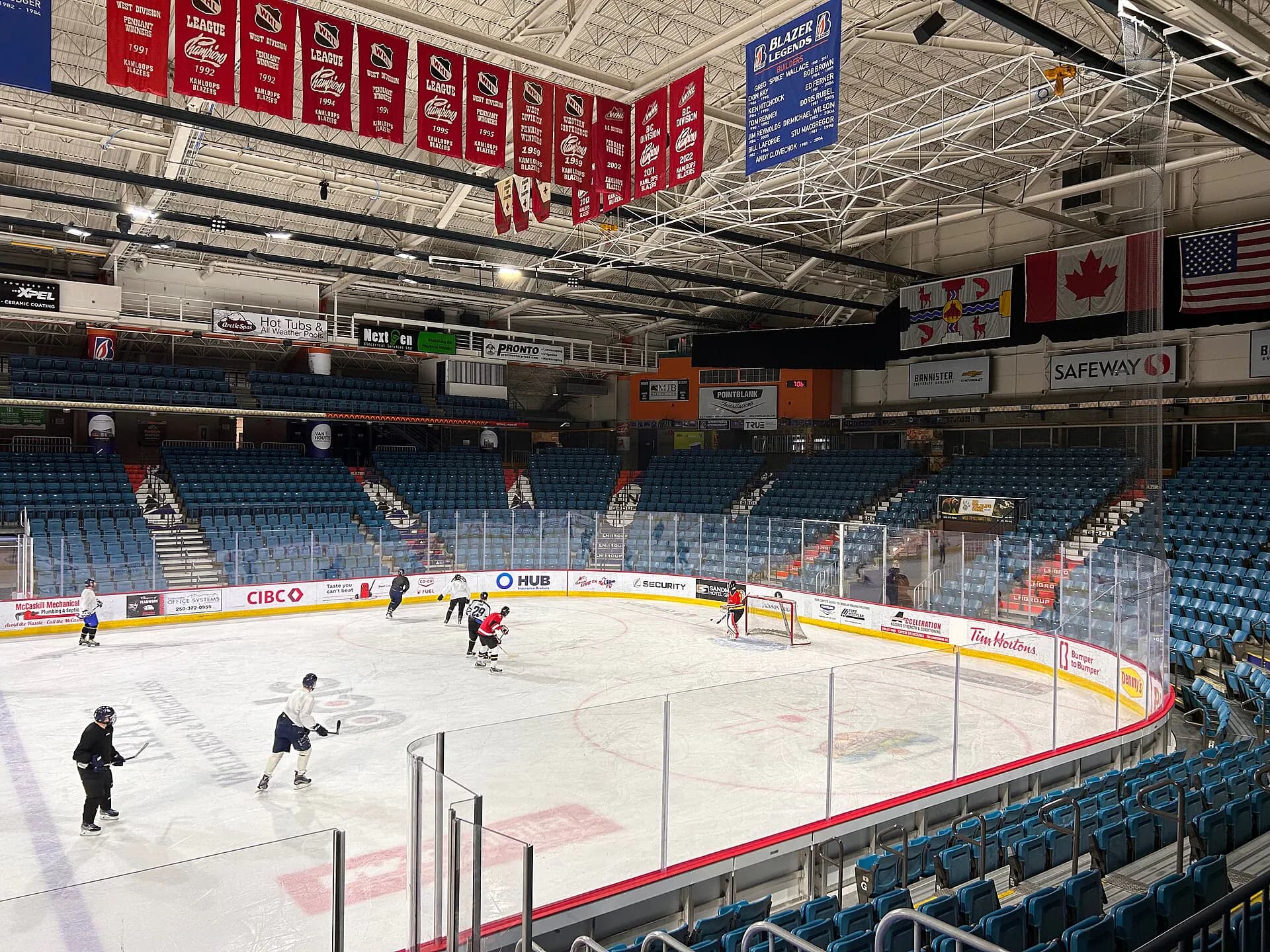Wide interior or event view at Sandman Centre in Kamloops, BC