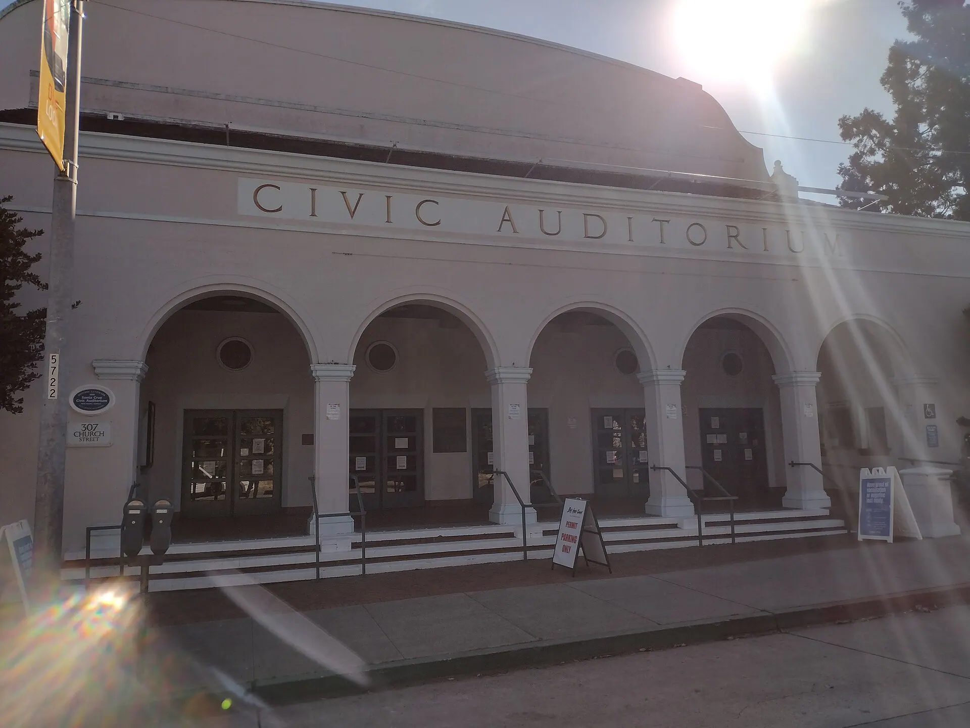 Wide interior or event view at Santa Cruz Civic Auditorium in Santa Cruz, CA