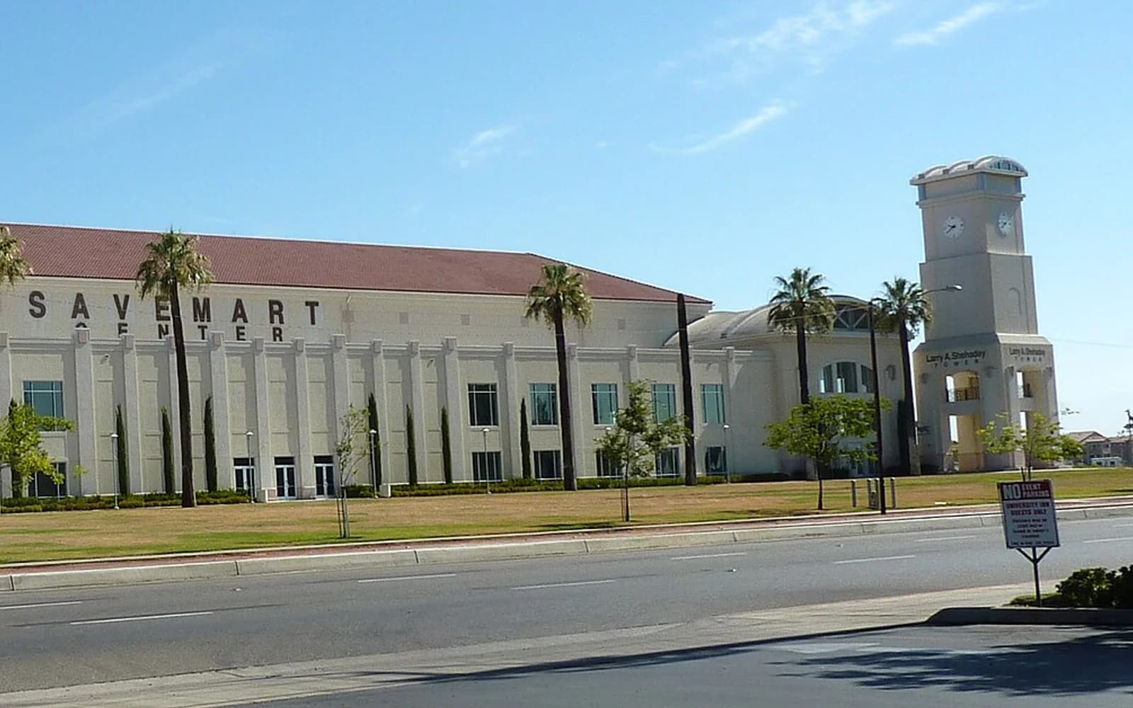 View of Save Mart Center at Fresno State, home of Fresno State basketball.