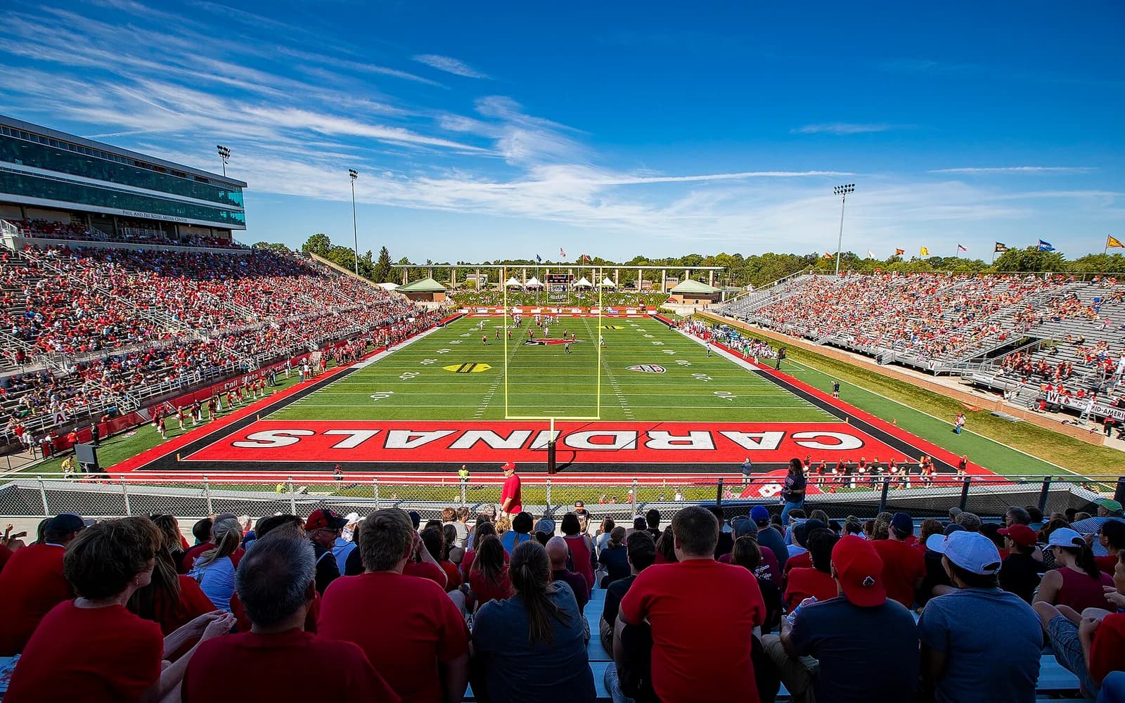 View of Scheumann Stadium, home of Ball State football.