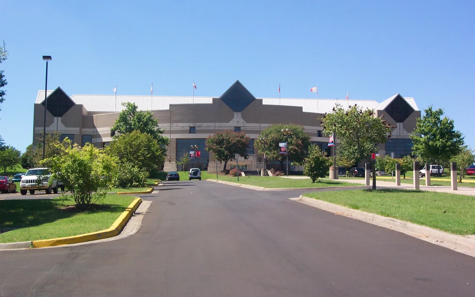 View of Show Me Center, home of Southeast Missouri State basketball.
