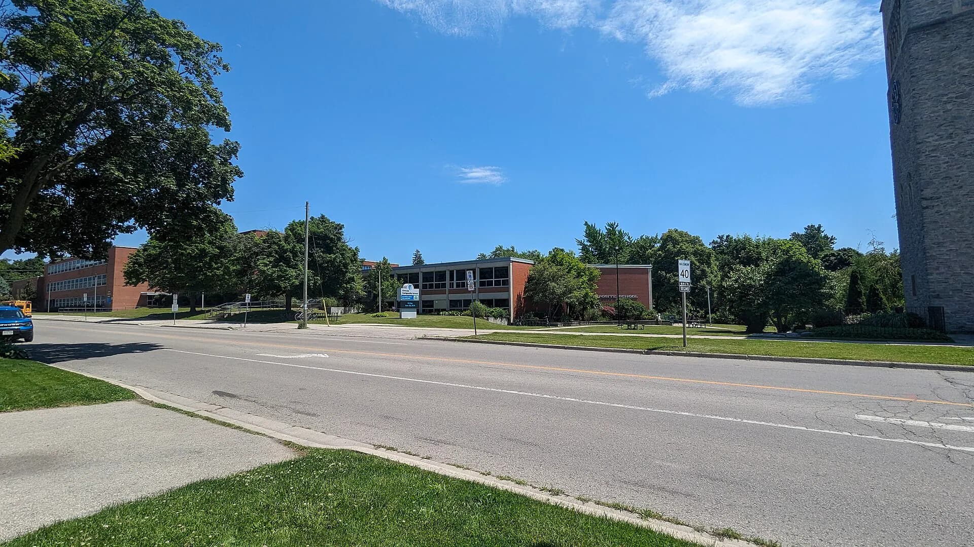 Exterior view at Simcoe Composite School in Simcoe, ON