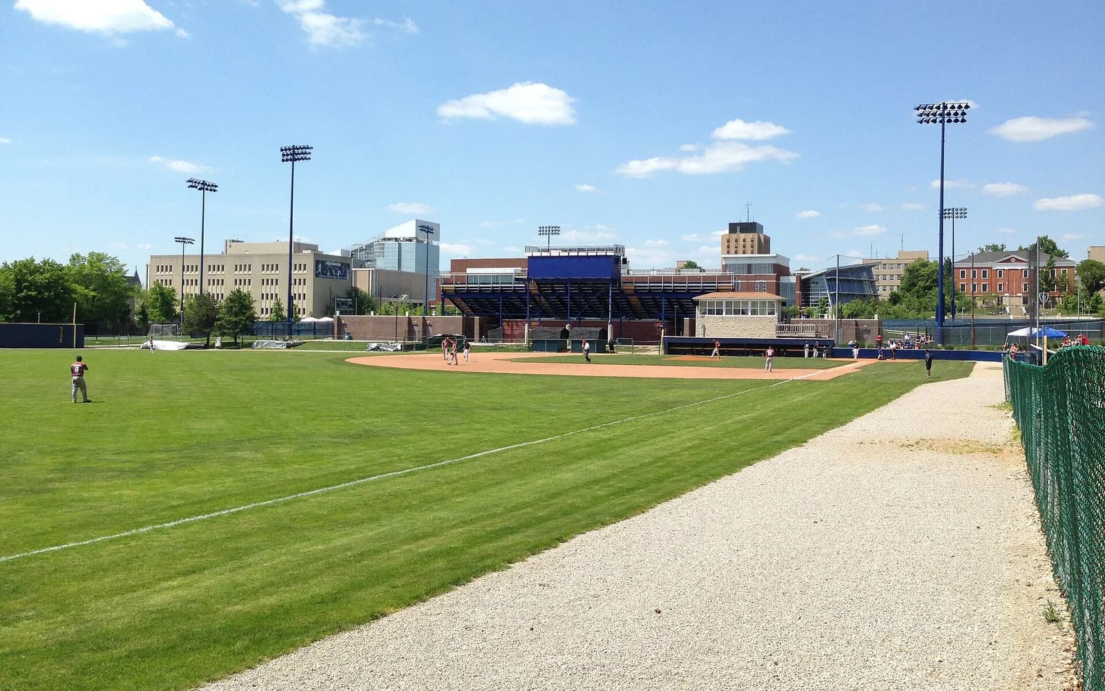 View of Skeeles Field, home of Akron baseball.
