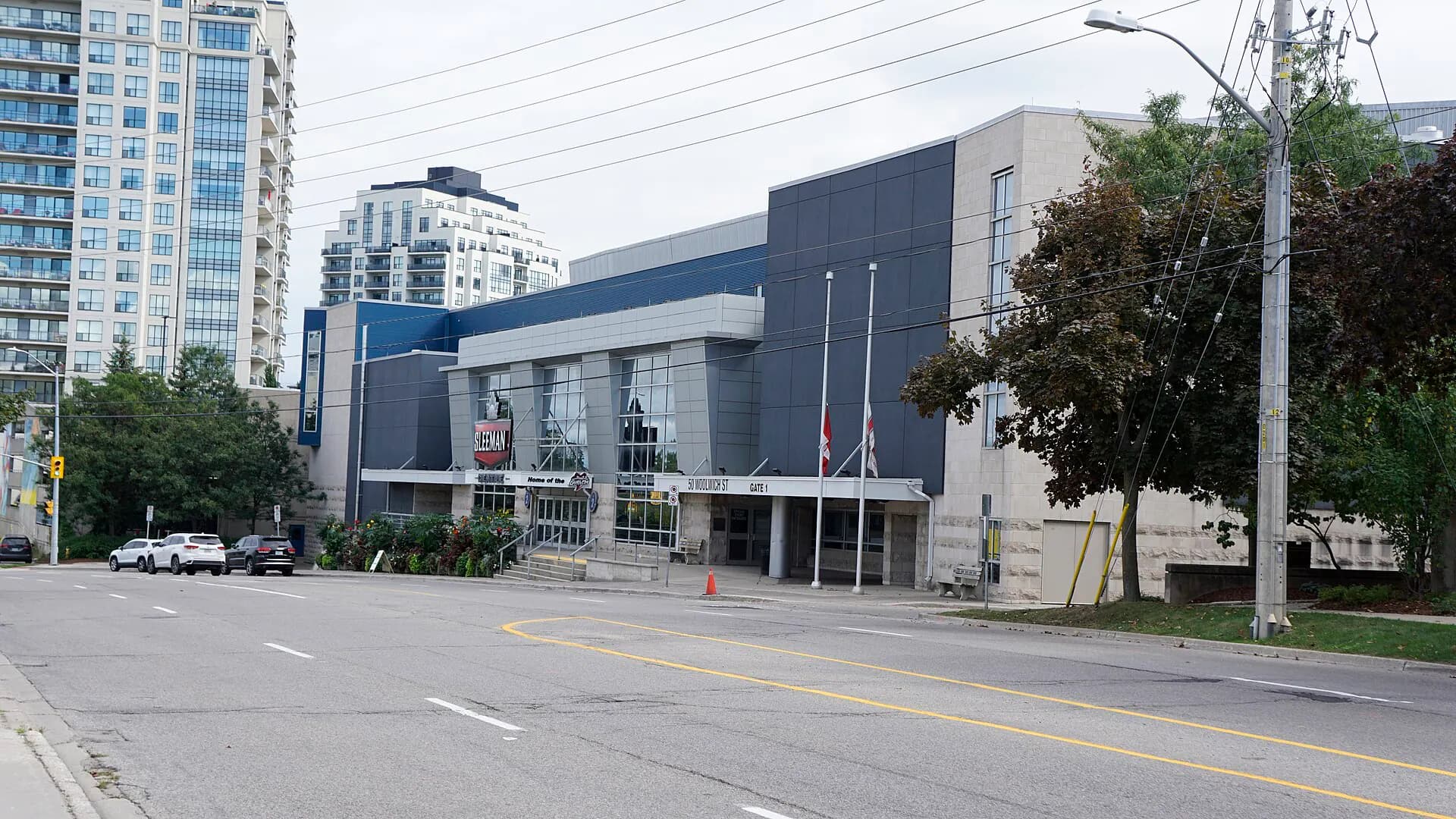 Exterior view at Sleeman Centre in Guelph, ON