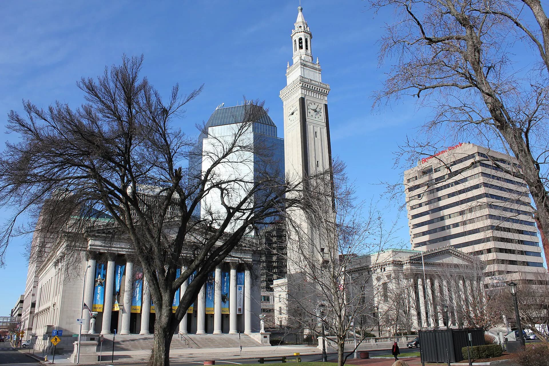 Wide view of the venue grounds at Springfield Symphony Hall in Springfield, MA