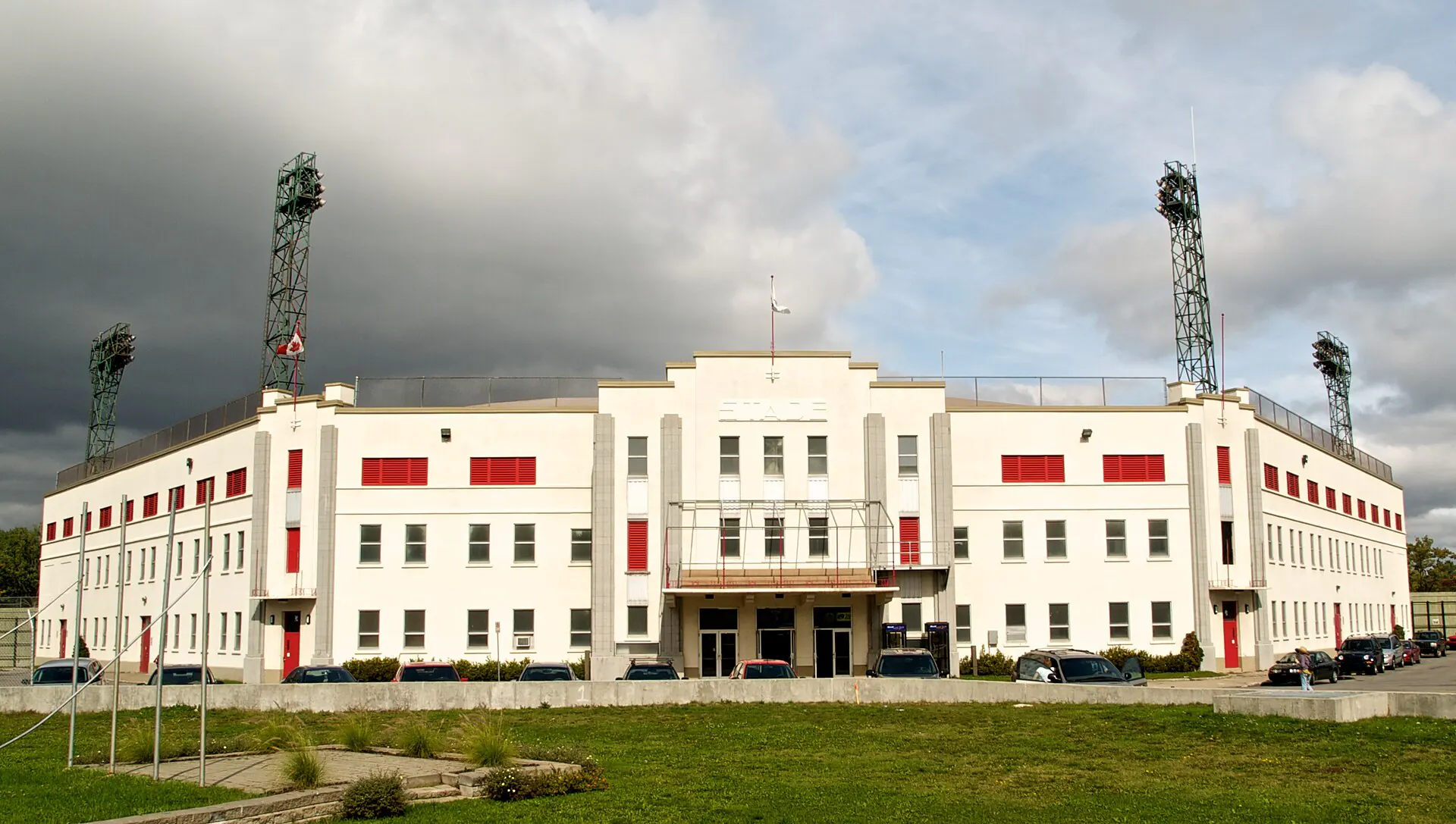 Exterior view at Stade Quillorama in Trois-Rivieres, QC
