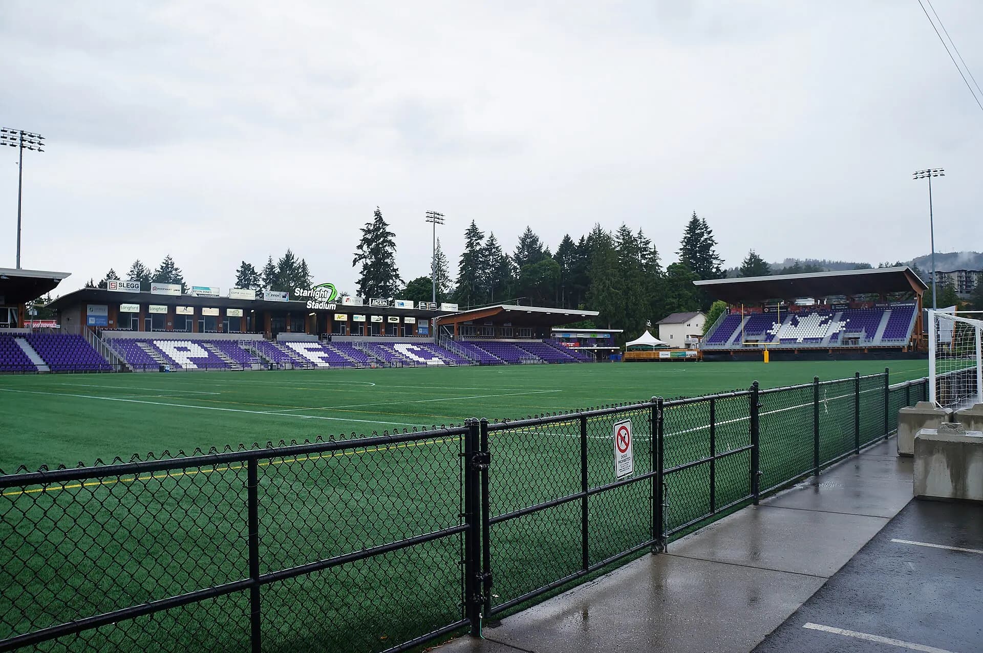 Exterior view at Starlight Stadium in Victoria, BC