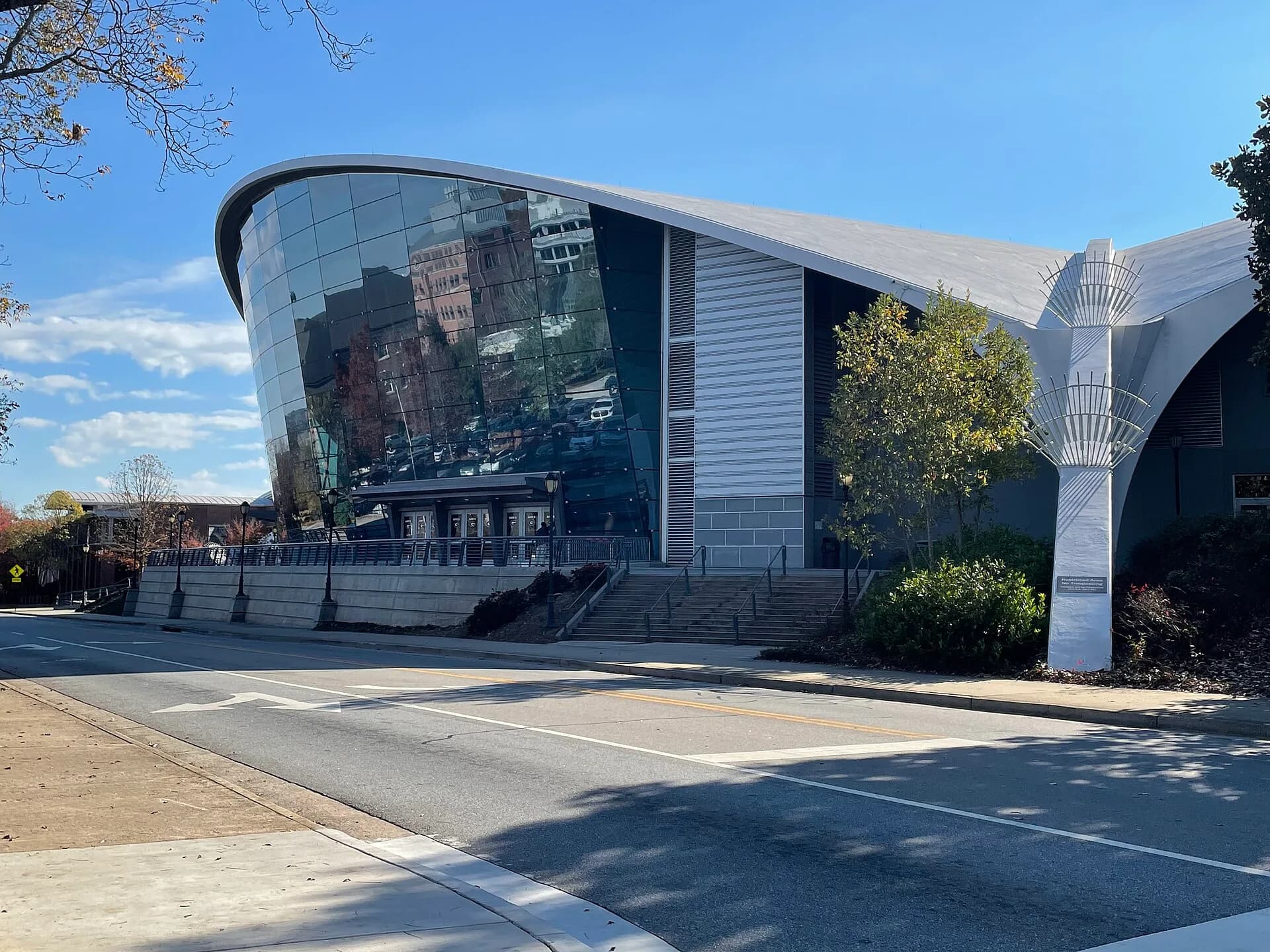 Exterior of Stegeman Coliseum in Athens.