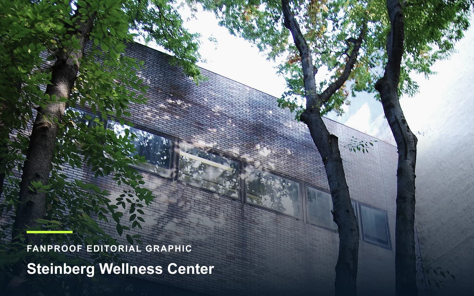 FanProof editorial graphic derived from a reuse-cleared view of Steinberg Wellness Center, home of LIU basketball.