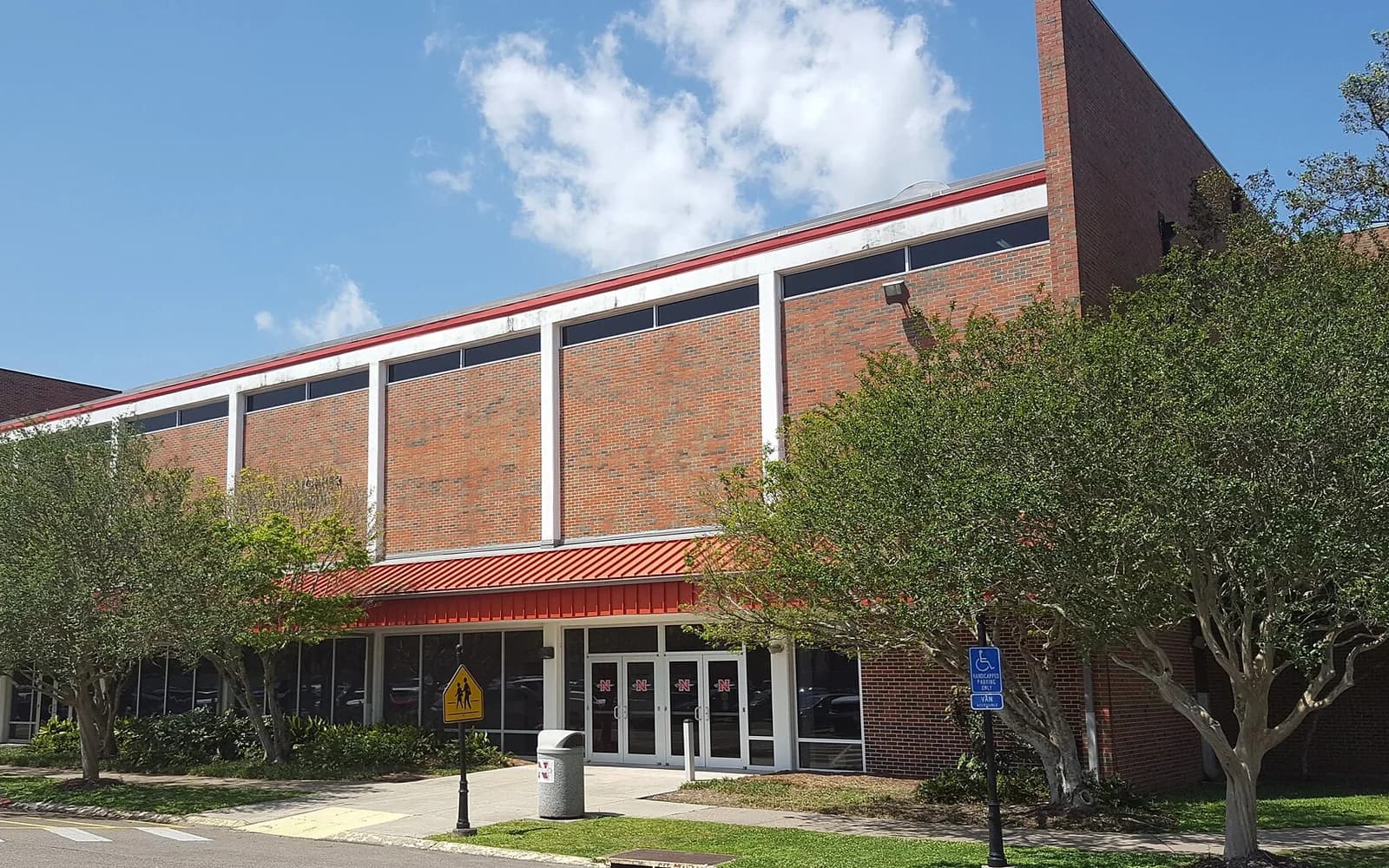 View of Stopher Gymnasium, home of Nicholls basketball.