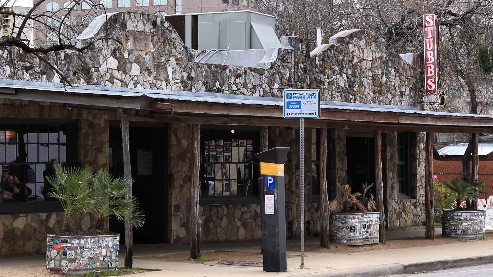 Stubb's barbecue and music venue exterior on Red River Street in Austin.