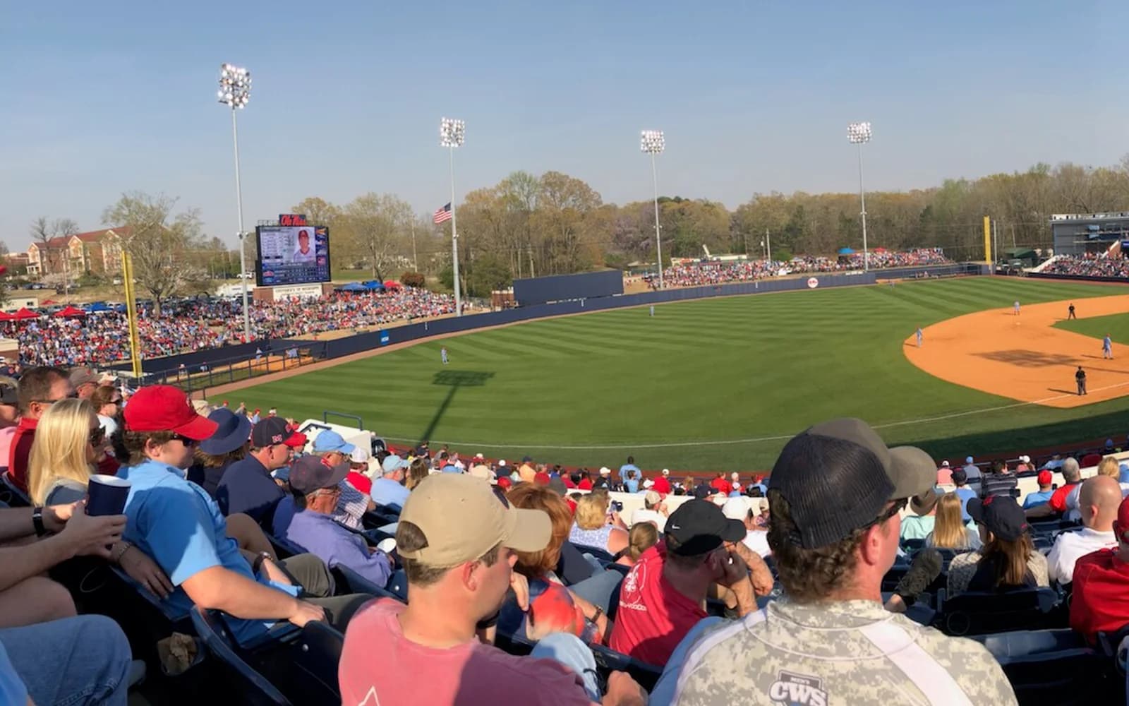 View of Swayze Field, home of Ole Miss baseball.
