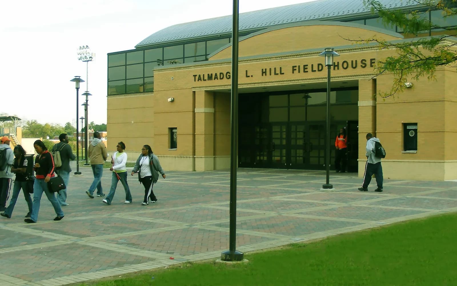 View of Talmadge L. Hill Field House, home of Morgan State basketball.