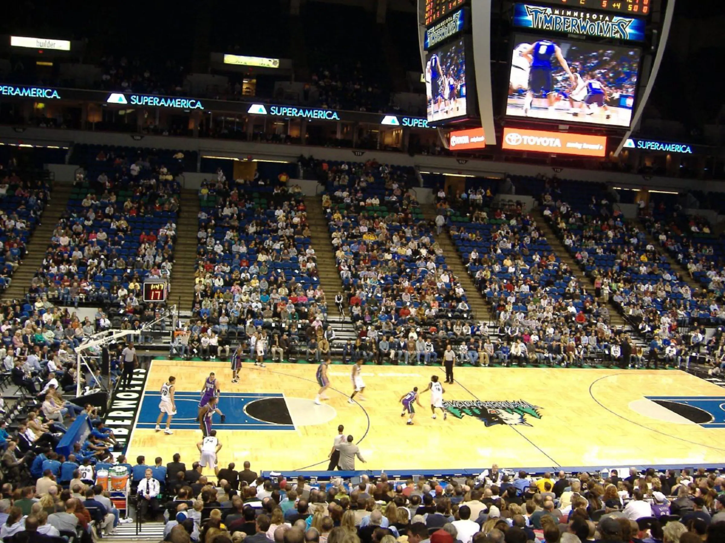 Target Center — Timberwolves game.