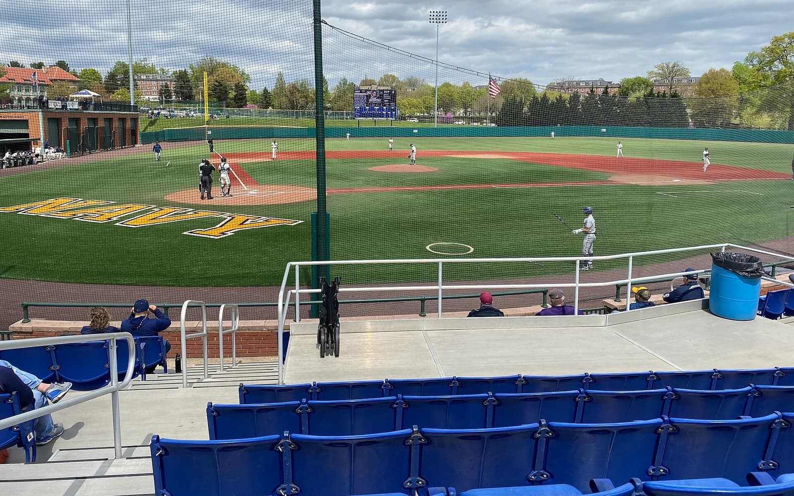 View of Terwilliger Brothers Field at Max Bishop Stadium, home of Navy baseball.