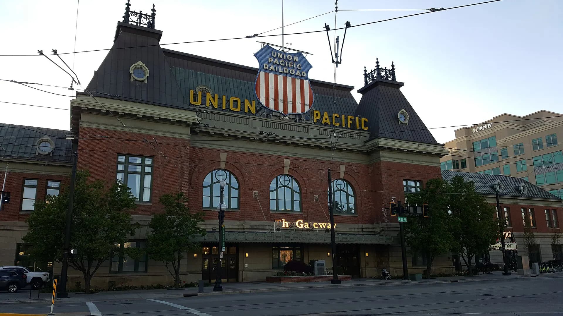 The Depot venue entrance inside Salt Lake City's Union Pacific building