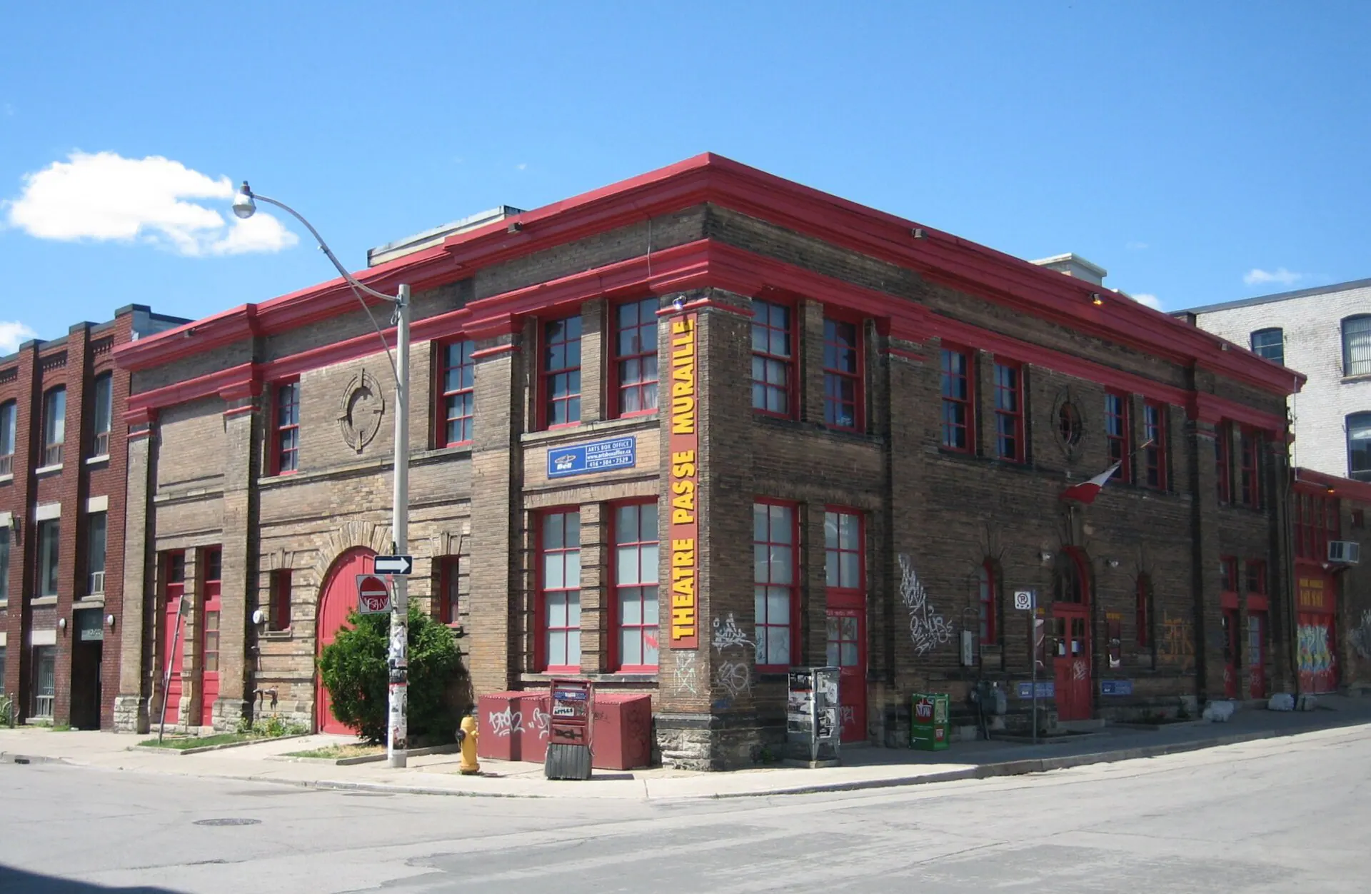 Exterior view at Theatre Passe Muraille in Toronto, ON