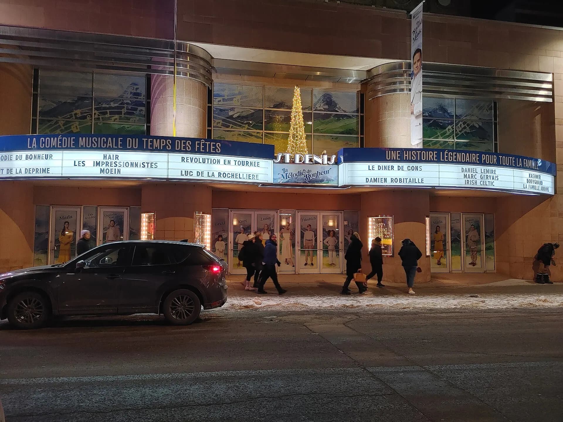 Exterior view at Théâtre St-Denis in Montreal, QC