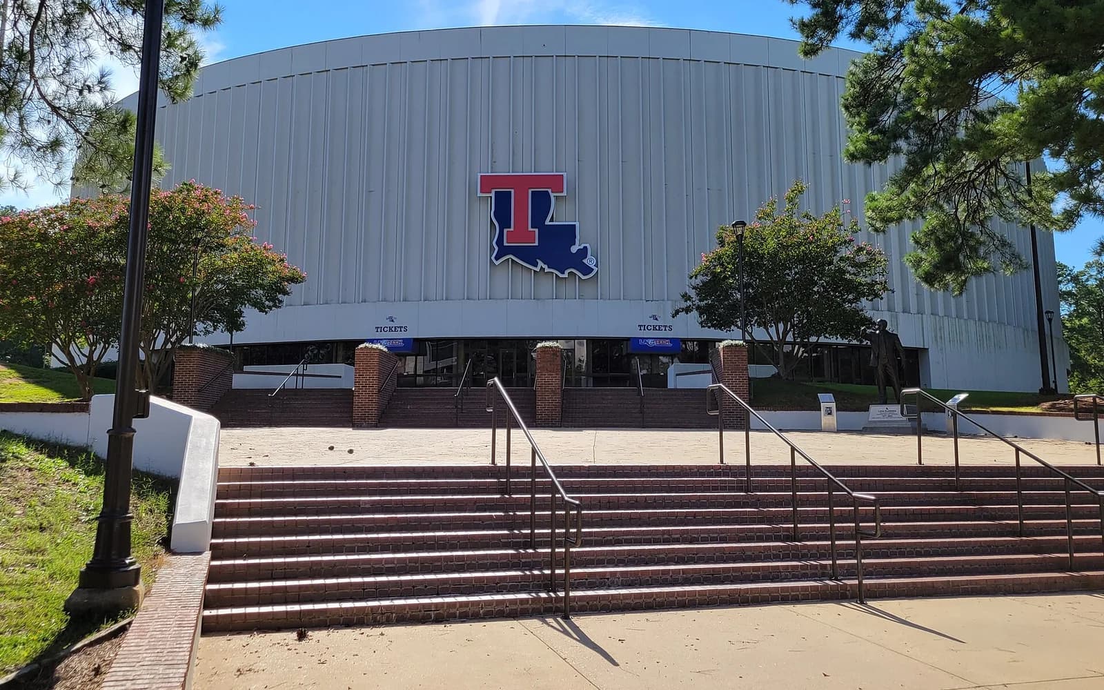 View of Thomas Assembly Center, home of Louisiana Tech basketball.