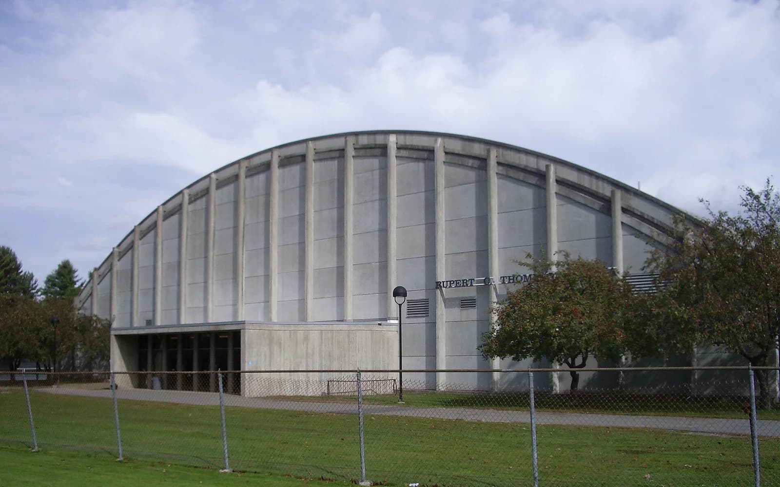 View of Thompson Arena, home of Dartmouth men ice hockey.