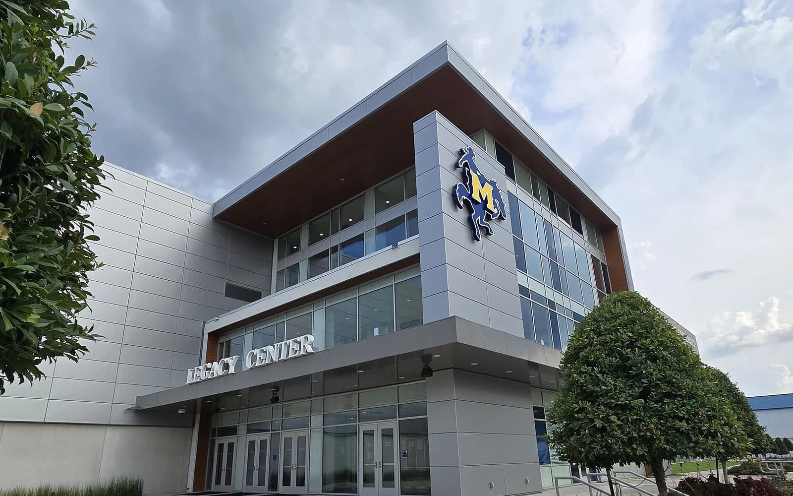 View of Townsley Law Arena, home of McNeese basketball.