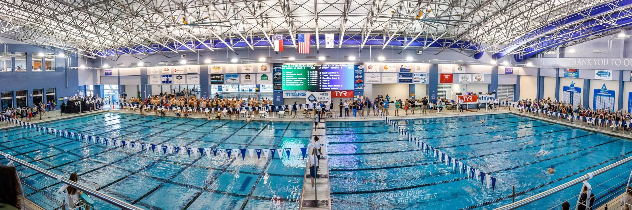 Triangle Aquatic Center — documentary venue view.