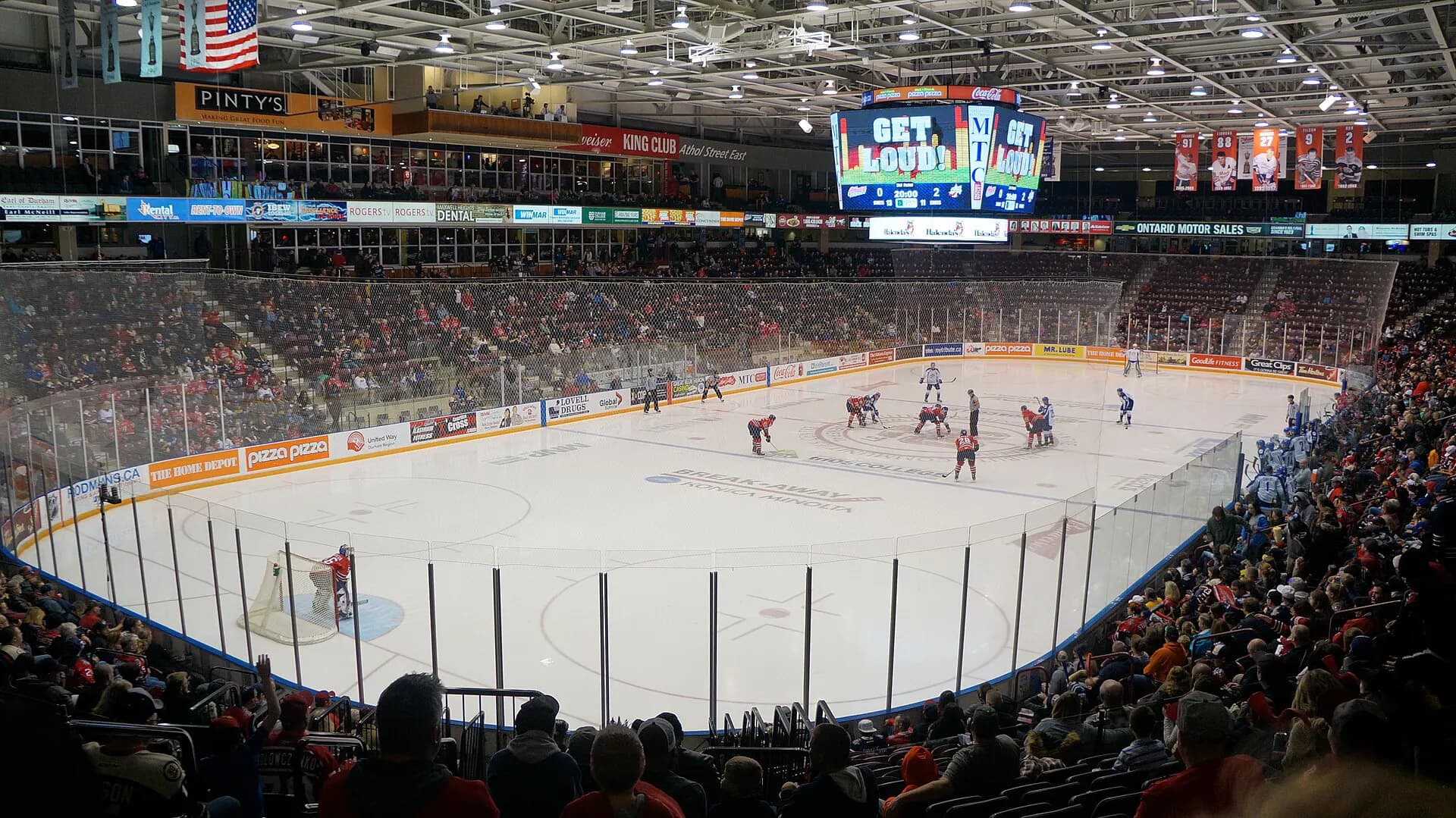 Wide interior or event view at Tribute Communities Centre in Oshawa, ON
