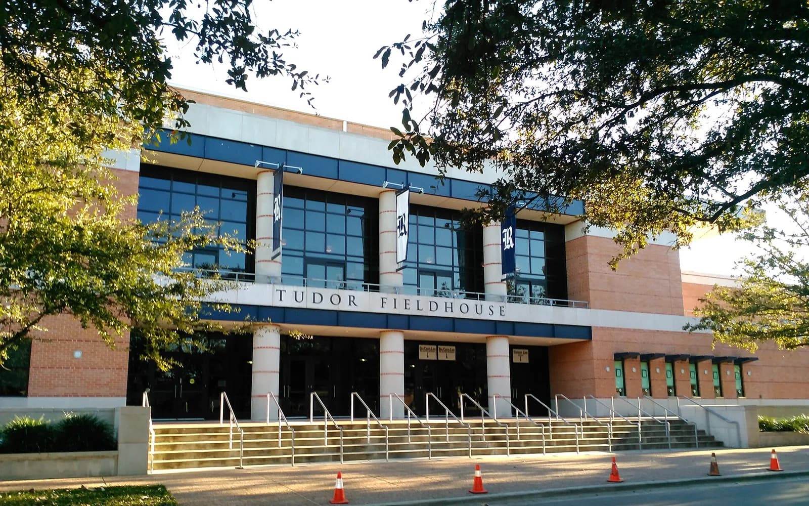 View of Tudor Fieldhouse, home of Rice basketball.