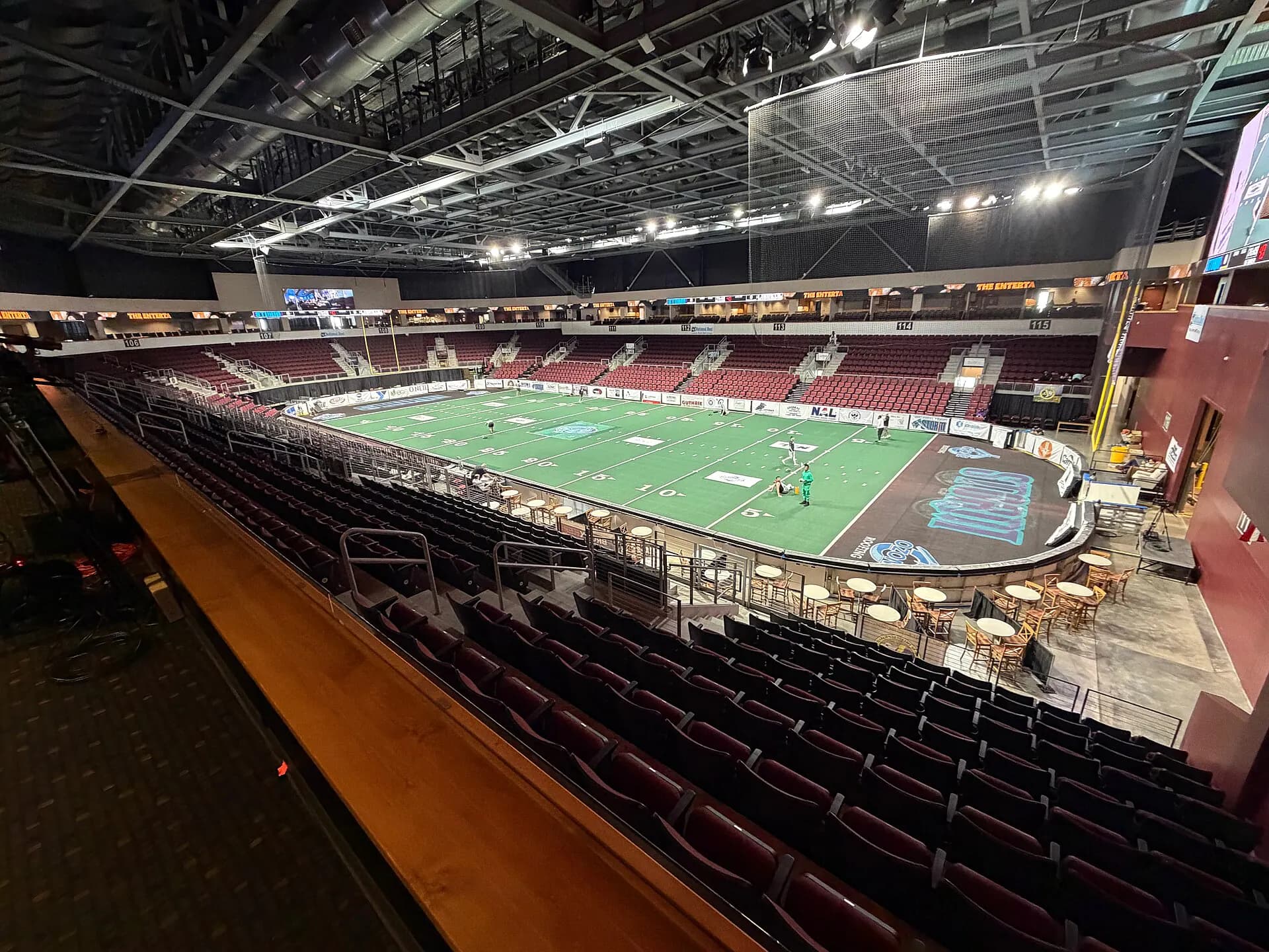 Wide interior or event view at United Wireless Arena in Dodge City, KS