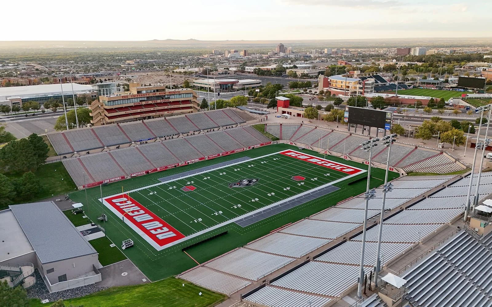 View of University Stadium, home of West Georgia Wolves football.