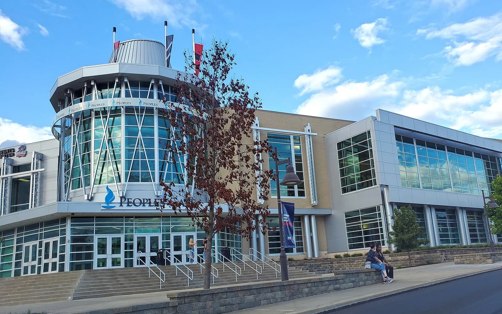 View of UPMC Events Center, home of Robert Morris basketball.